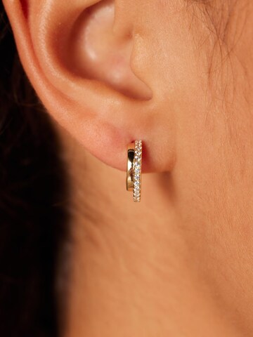Boucles d'oreilles 'Klassisch' Lucardi en or : devant