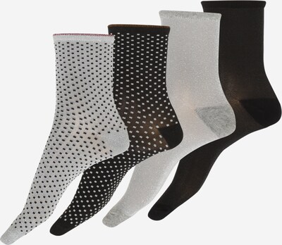 BeckSöndergaard Chaussettes en gris / noir / blanc, Vue avec produit