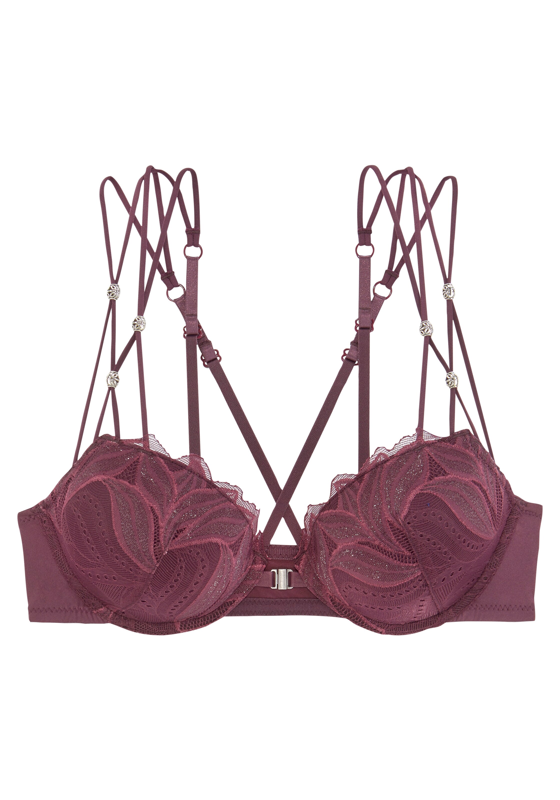 NUANCE Push-up Biustonosz w kolorze czerwony: przód