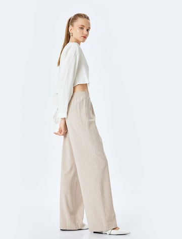 Koton Wide leg Broek in Bruin