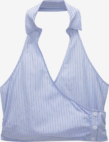 Pull&BearTop - plava boja: prednji dio