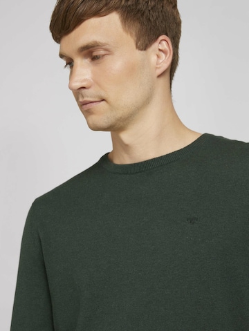 Coupe regular Pull-over TOM TAILOR en vert