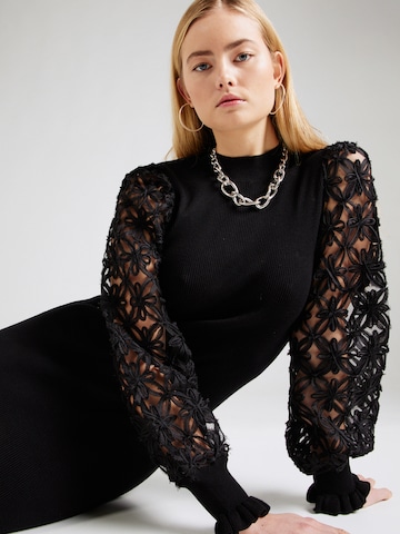 Rochie tricotat 'YASFRILLME' de la Y.A.S pe negru