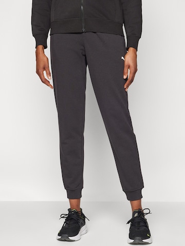 PUMA Tapered Sportbroek 'TAD Essential' in Zwart: voorkant