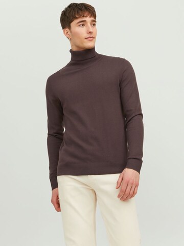 JACK & JONES Sweater in Brown: front