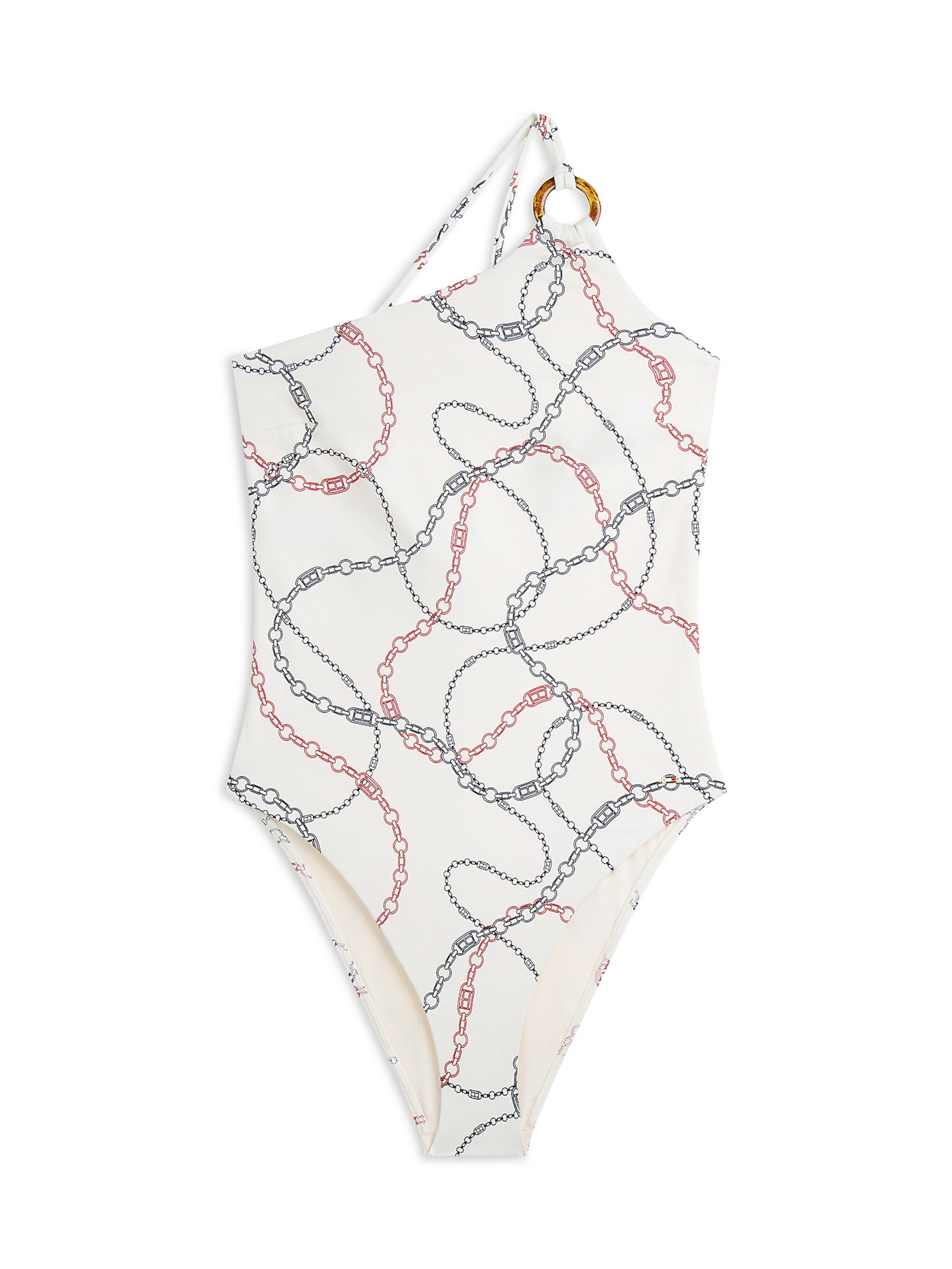 TOMMY HILFIGER Badpak in Wit: voorkant