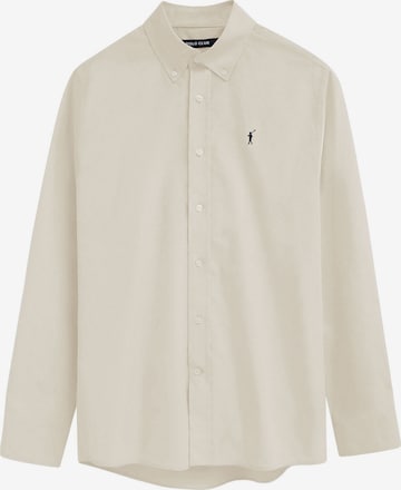 Polo Club Button Up Shirt in Beige: front