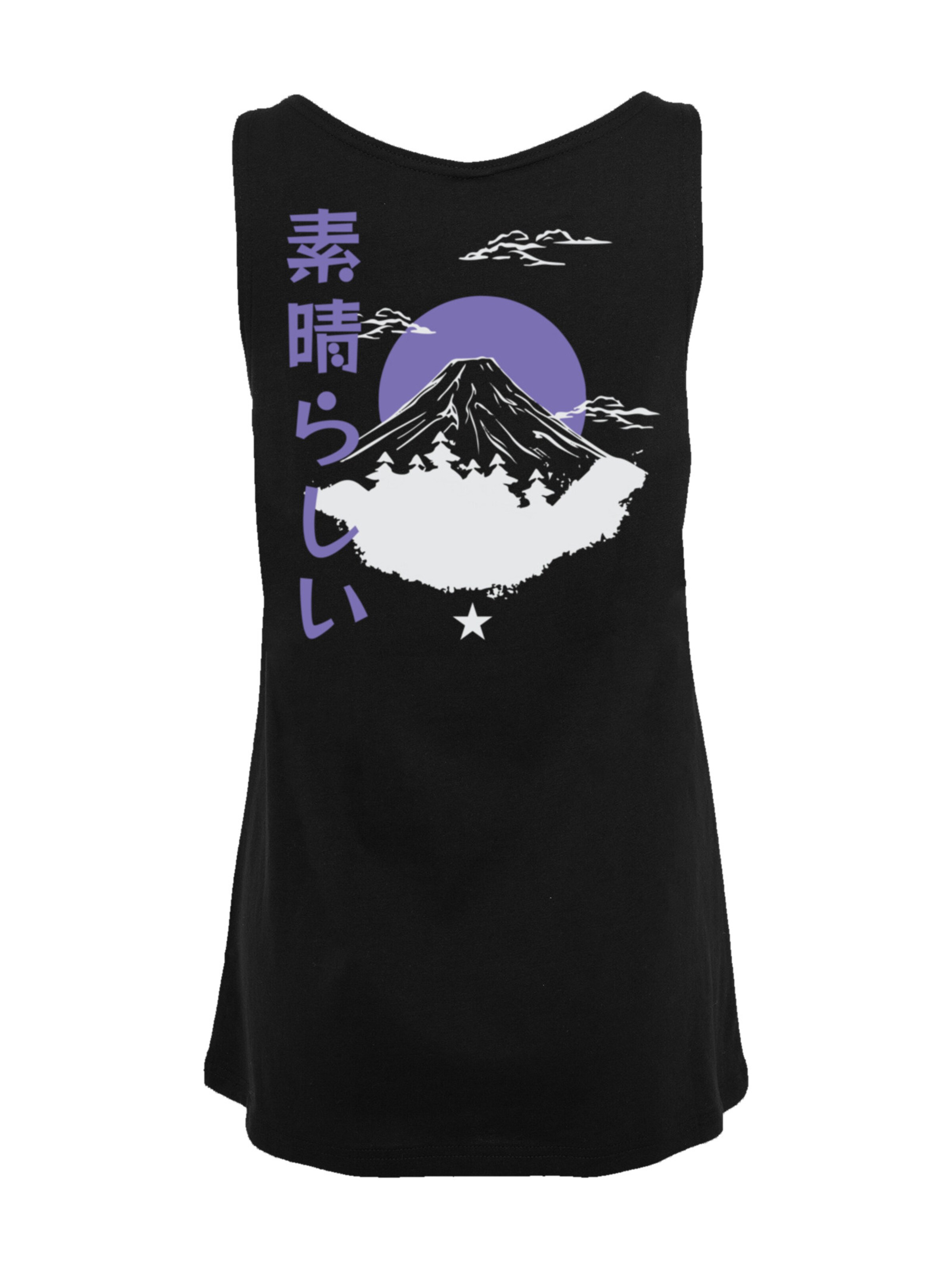 F4NT4STIC Top 'Mount Fuji' in Black