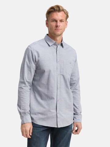 TOM TAILOR Regular fit Button Up Shirt in Blue: front