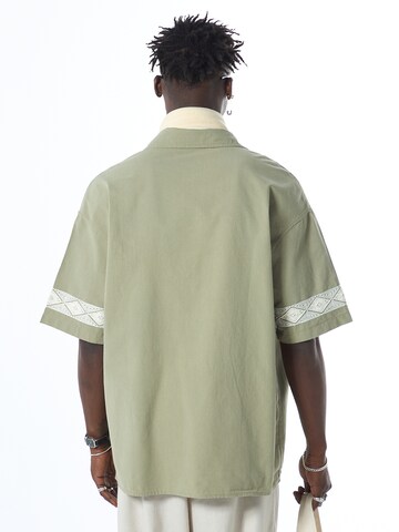 VAMOS CLO Comfort fit Overhemd 'Stockton' in Groen