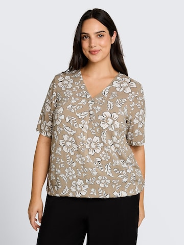 Tom Tailor Women + Blouse in Beige: voorkant