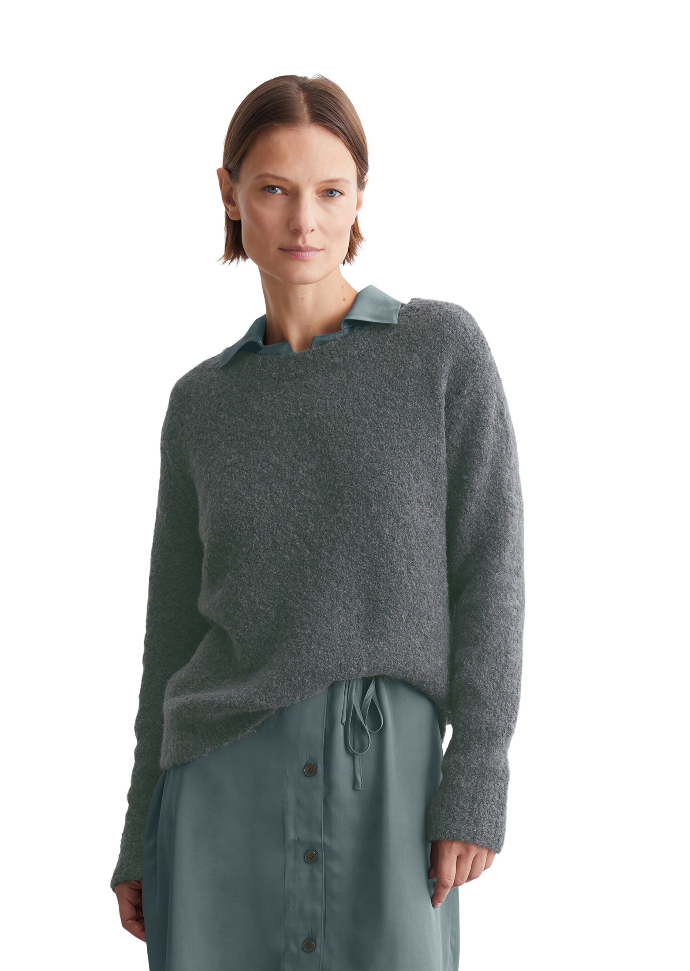 Marc O'Polo Trui in Groen: voorkant