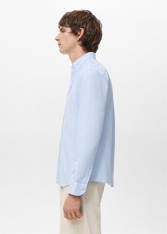 MANGO MAN Regular fit Button Up Shirt 'Kodak' in Blue