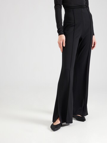 DAY BIRGER ET MIKKELSEN - Pierna ancha Pantalón 'Wagner' en negro: frente