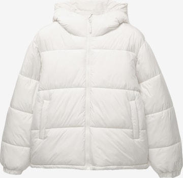 Pull&Bear Winterjas in Beige: voorkant