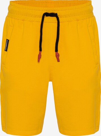 CIPO & BAXX Pants in Yellow: front