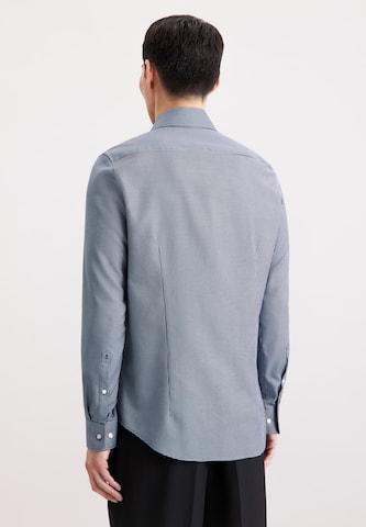 SEIDENSTICKER Slim fit Zakelijk overhemd 'Schwarze Rose' in Blauw