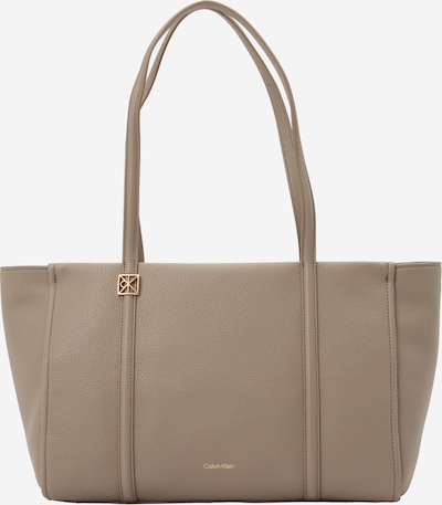 Pirkinių krepšys iš Calvin Klein, spalva – šviesiai ruda, Prekių apžvalga