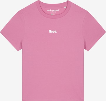 Maglietta ' Nope ' di Watapparel in rosa: frontale