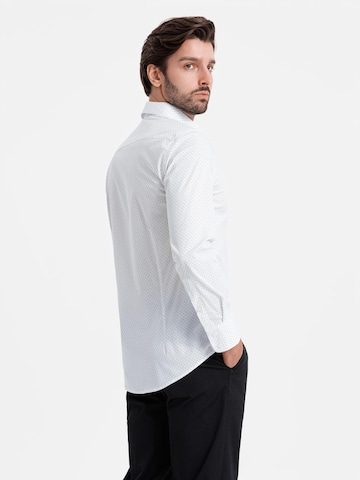 Ombre Regular fit Button Up Shirt 'OM-SHCS-0152' in White