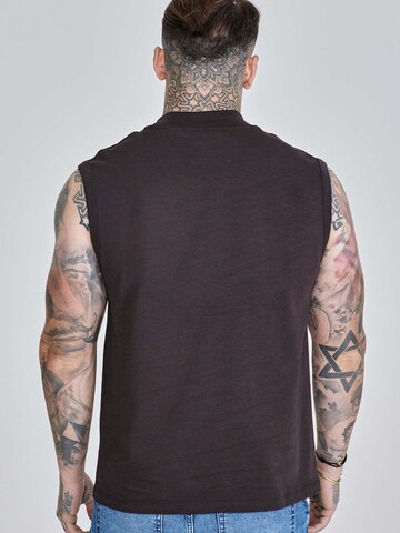 SikSilk Shirt 'Sleeveless' in Zwart