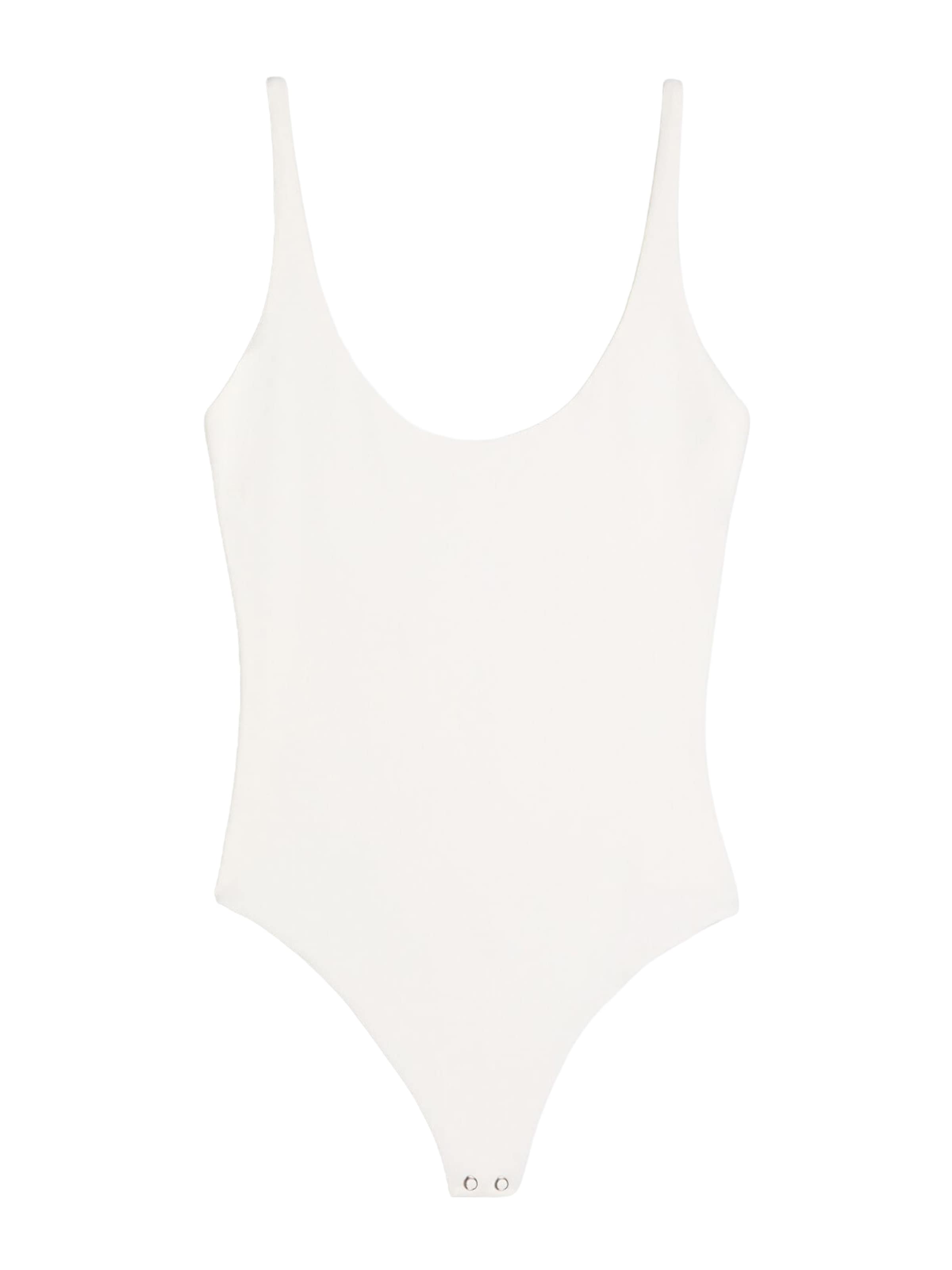 Bershka T-shirtbody i beige: framsida