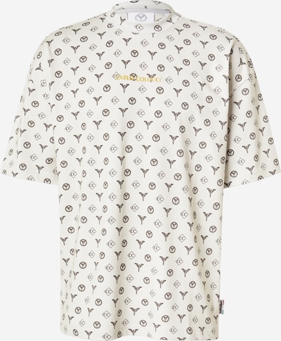 Carlo Colucci Paita 'Ennemoser' värissä khaki / valkoinen, Tuotenäkymä