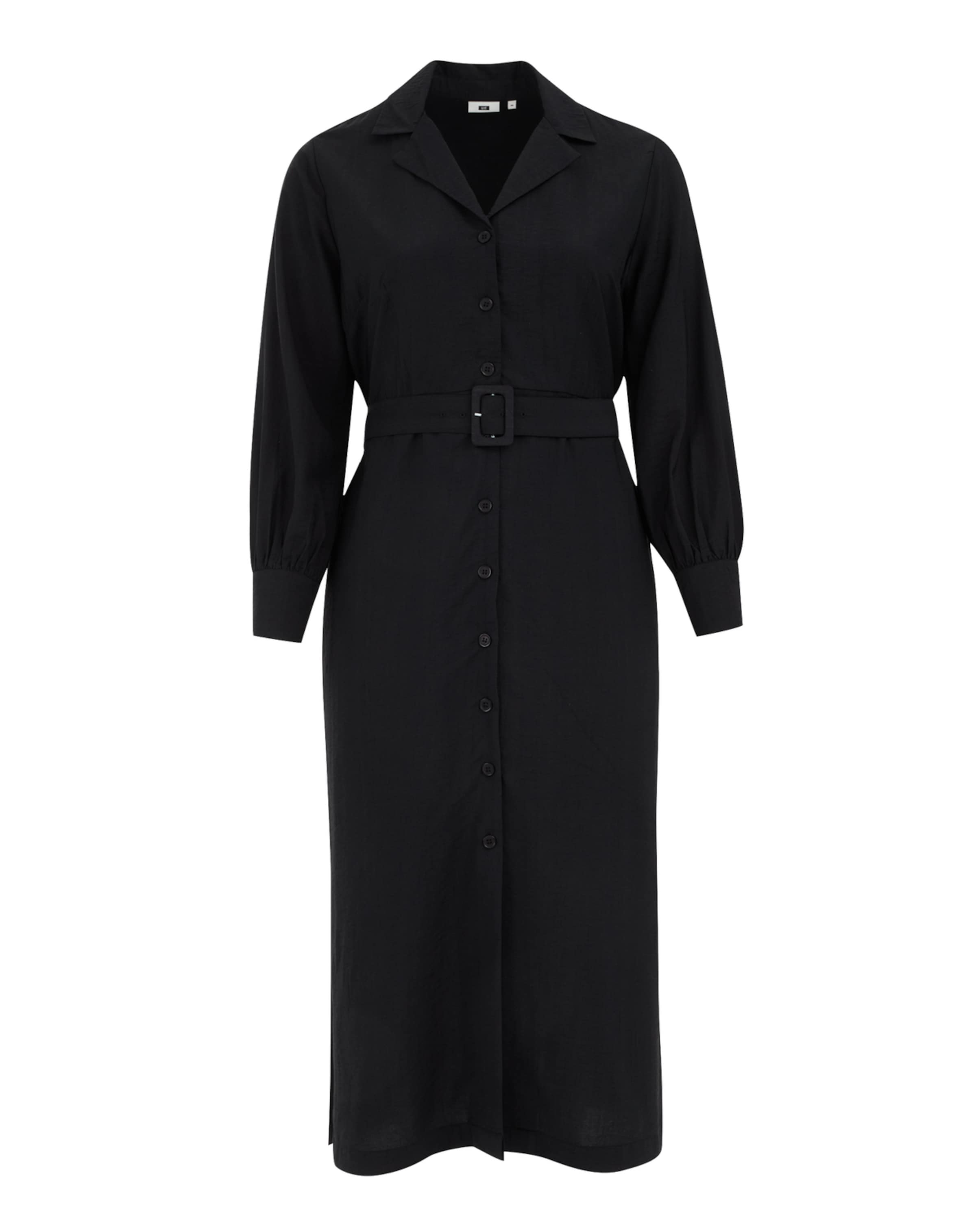 Abito camicia di WE Fashion in nero: frontale