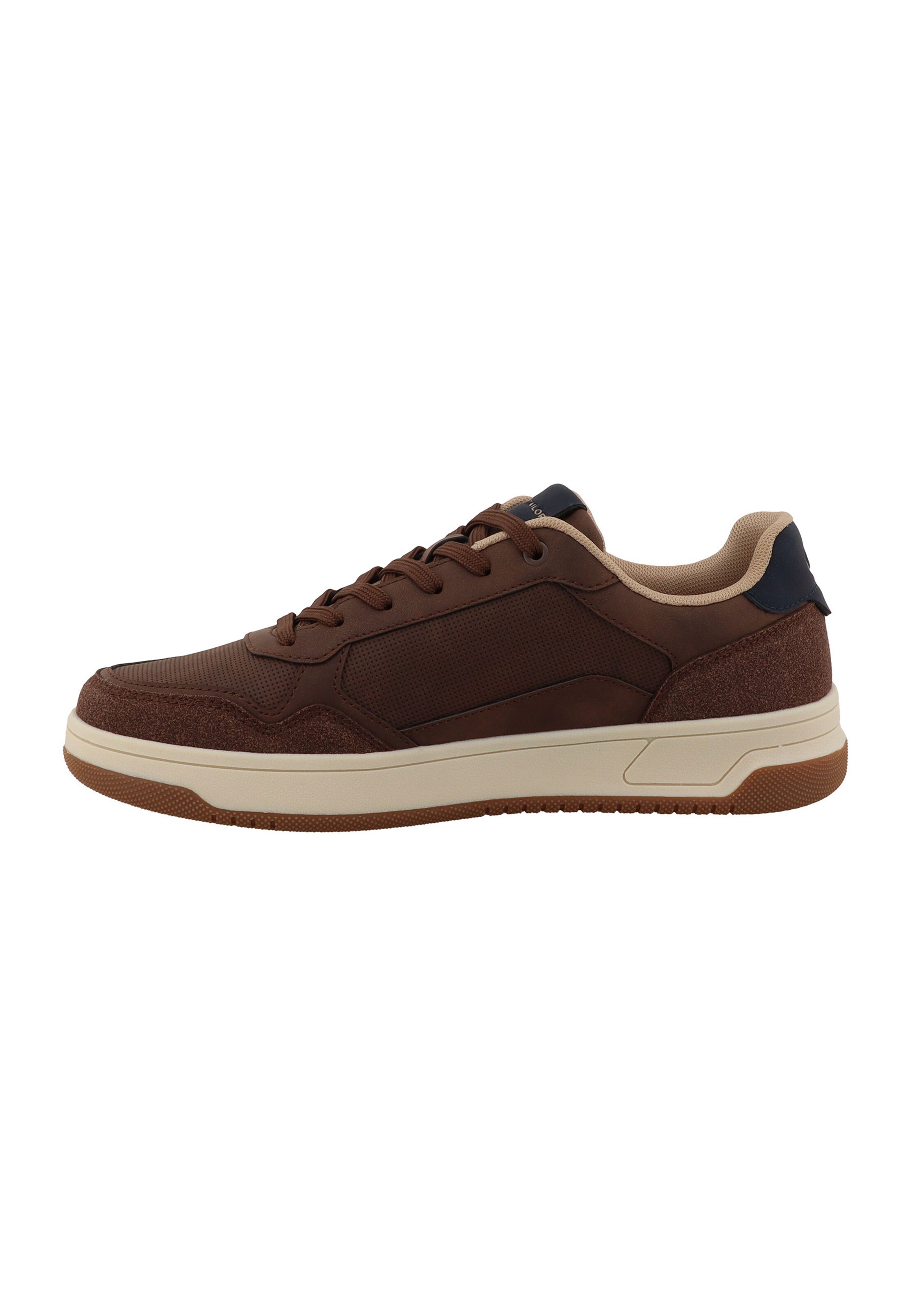TOM TAILOR Sneakersy niskie w kolorze brązowy: przód