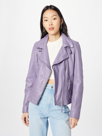 FREAKY NATION Between-Season Jacket 'Biker' in Purple: front