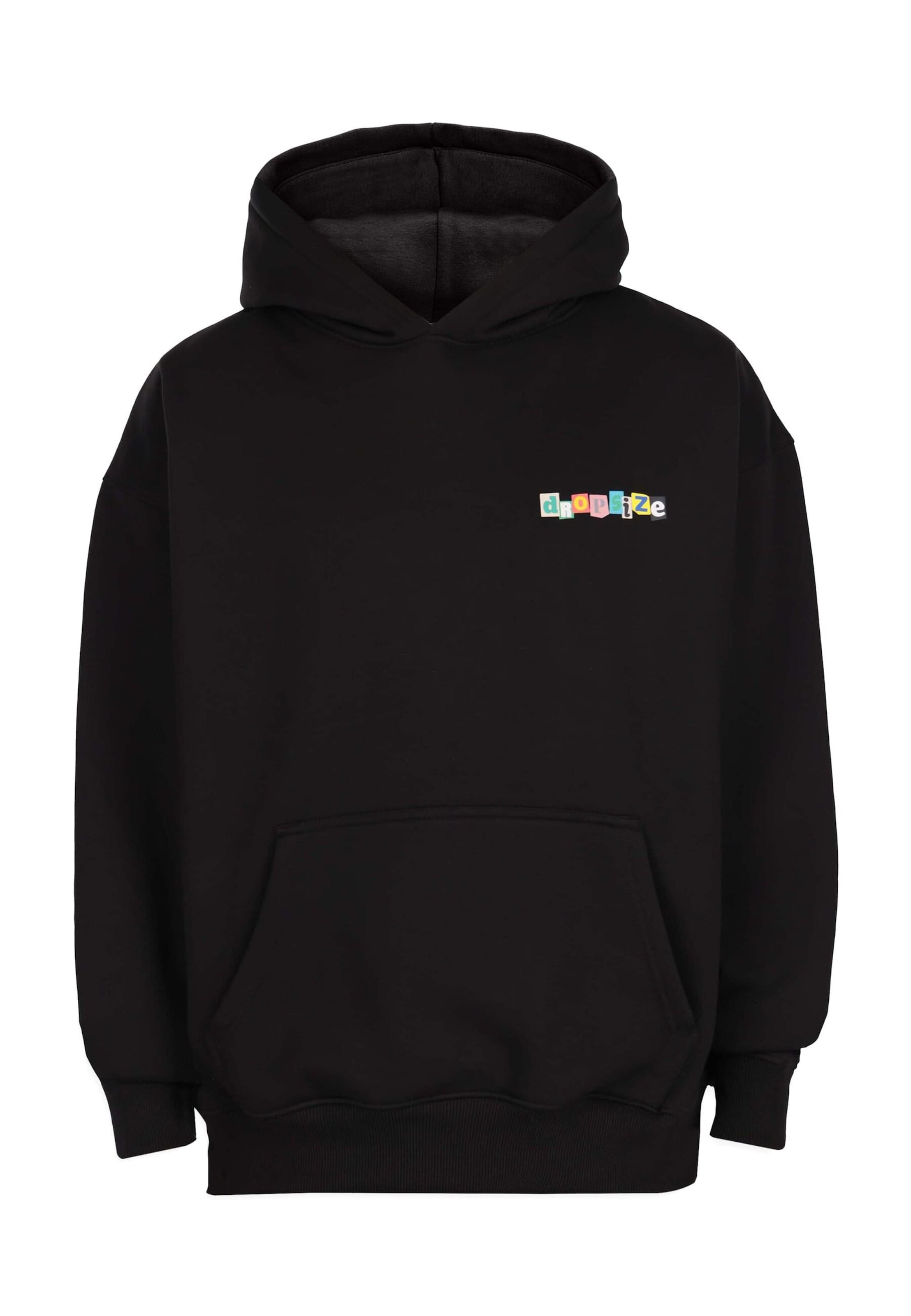 Dropsize Sweatshirt 'Nothing Matters' in Schwarz: Vorderseite