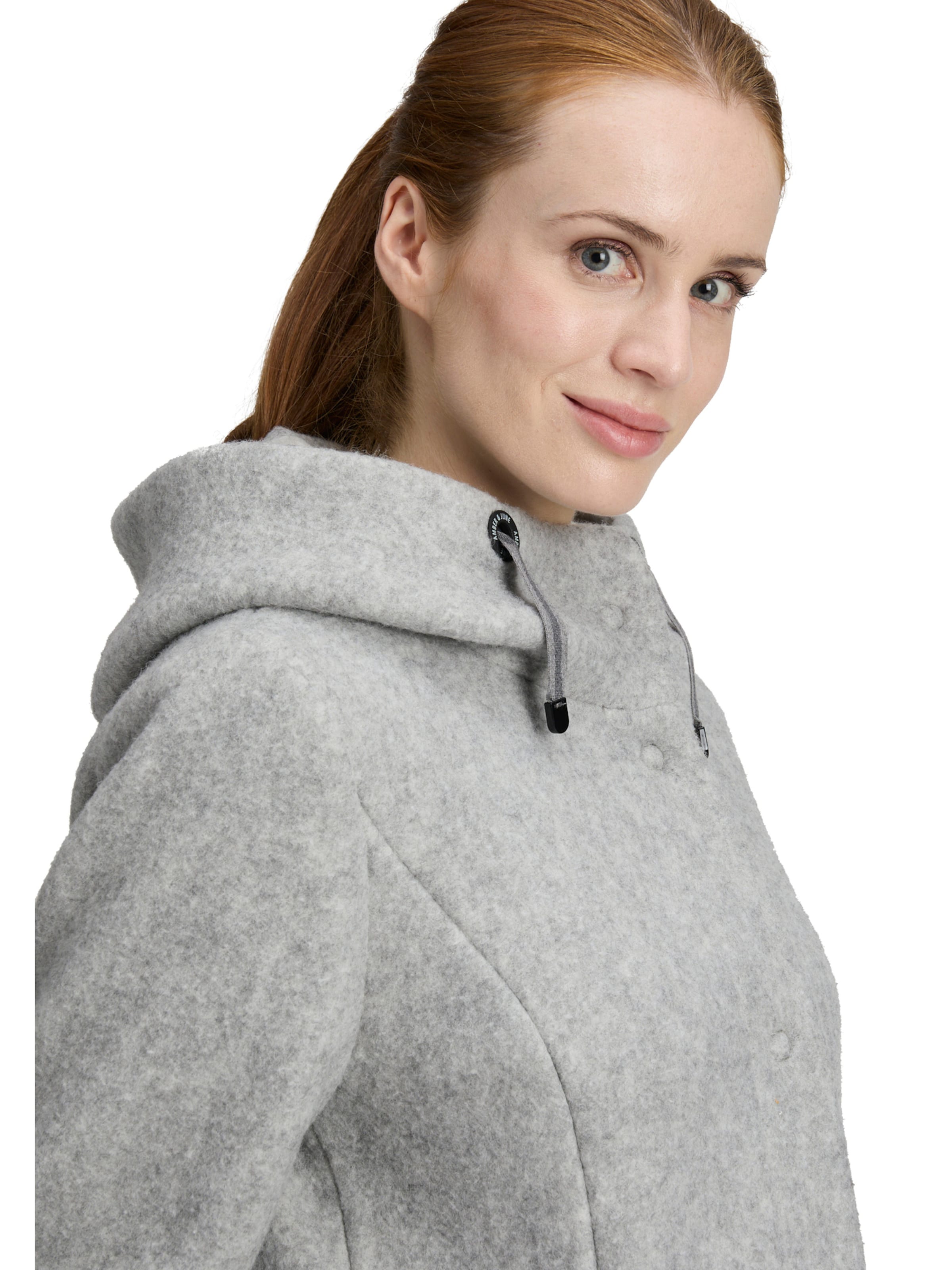 Amber & June Between-Seasons Coat in Grey