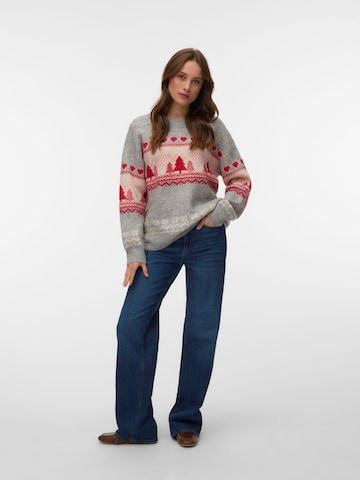 VERO MODA Trui 'VMNEW' in Grijs