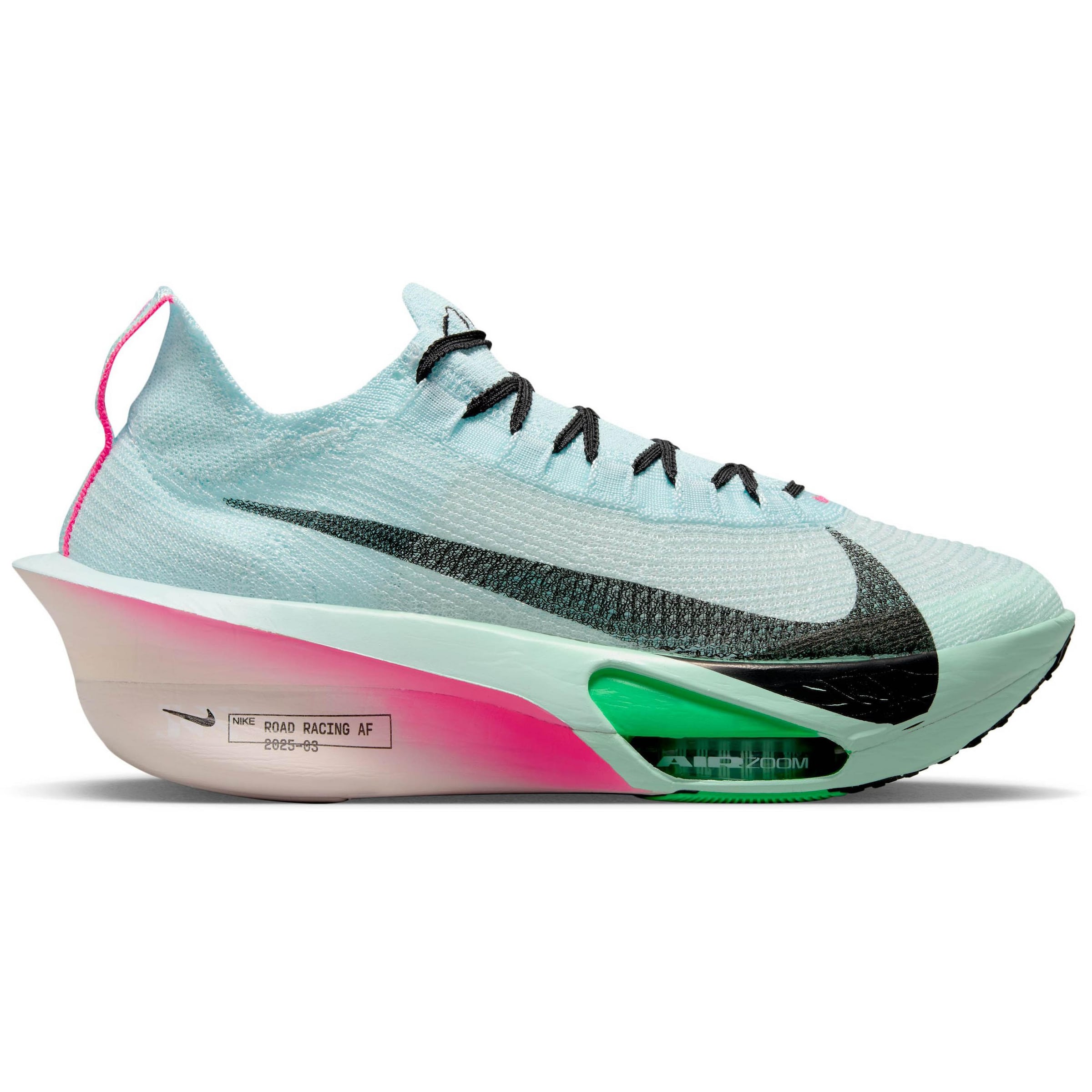 NIKE Laufschuhe 'Air Zoom Alphafly Next' in aqua / jade / pink / schwarz, Produktansicht