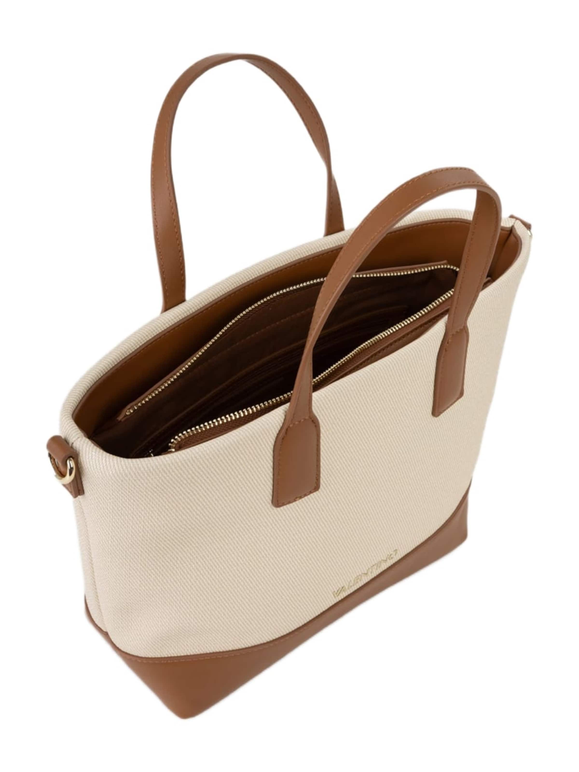 VALENTINO Shopper 'Valentino Sac Cabas Atena Marron Femme Naturale/Cuoio' i brun