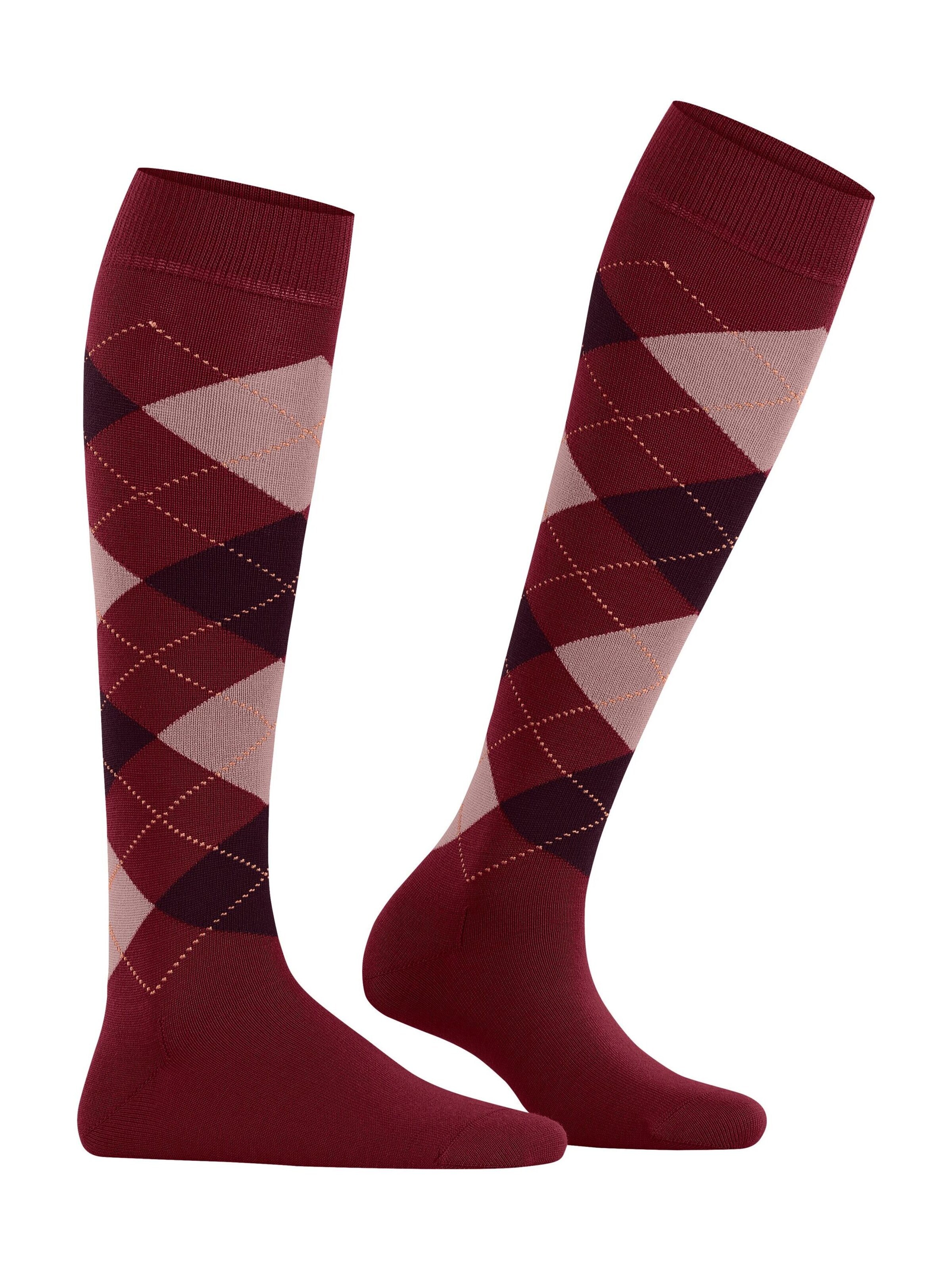 BURLINGTON Over the Knee Socks 'Marylebone' in Red