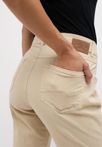 Angels Regular Straight-Leg Jeans in Beige