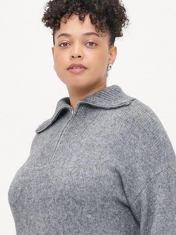 Vero Moda Curve Svetr 'VMCMIRLA' – šedá