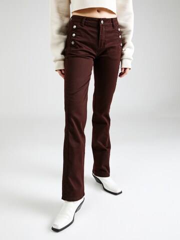 Fransa Slimfit Spodnie 'LOMAX' w kolorze brązowy: przód