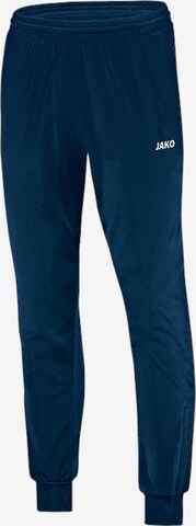 JAKO Tapered Workout Pants 'Classico' in Blue: front