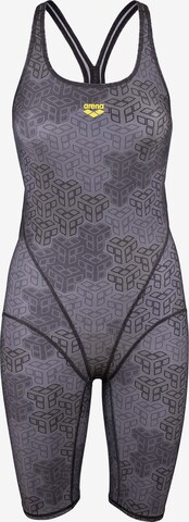 ARENA Bralette Active Swimsuit 'CAMO KIKKO' in Grey: front