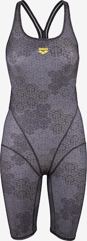 ARENA Bustier Badeanzug 'CAMO KIKKO' in Grau: predná strana