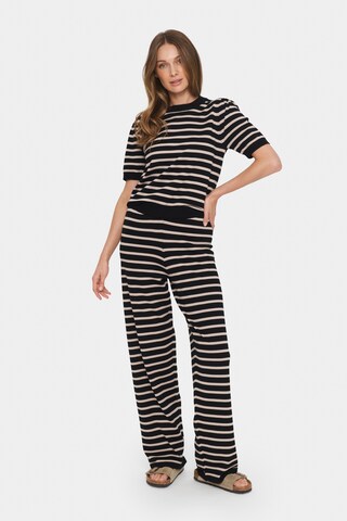 SAINT TROPEZ Regular Hose 'Mila' in Schwarz