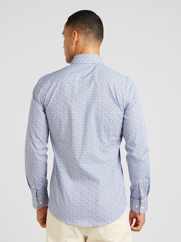 Bruun & Stengade - Ajuste estrecho Camisa 'Whiteside' en azul
