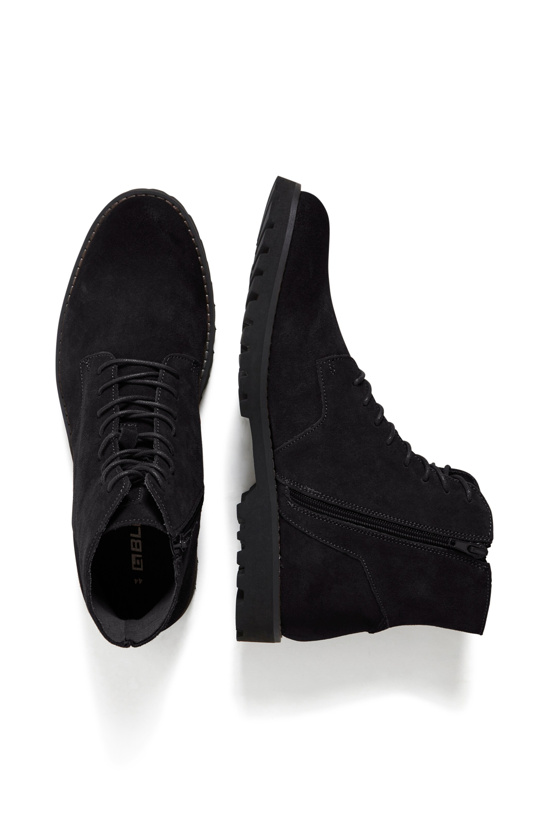 BLEND Lace-Up Boots in Black