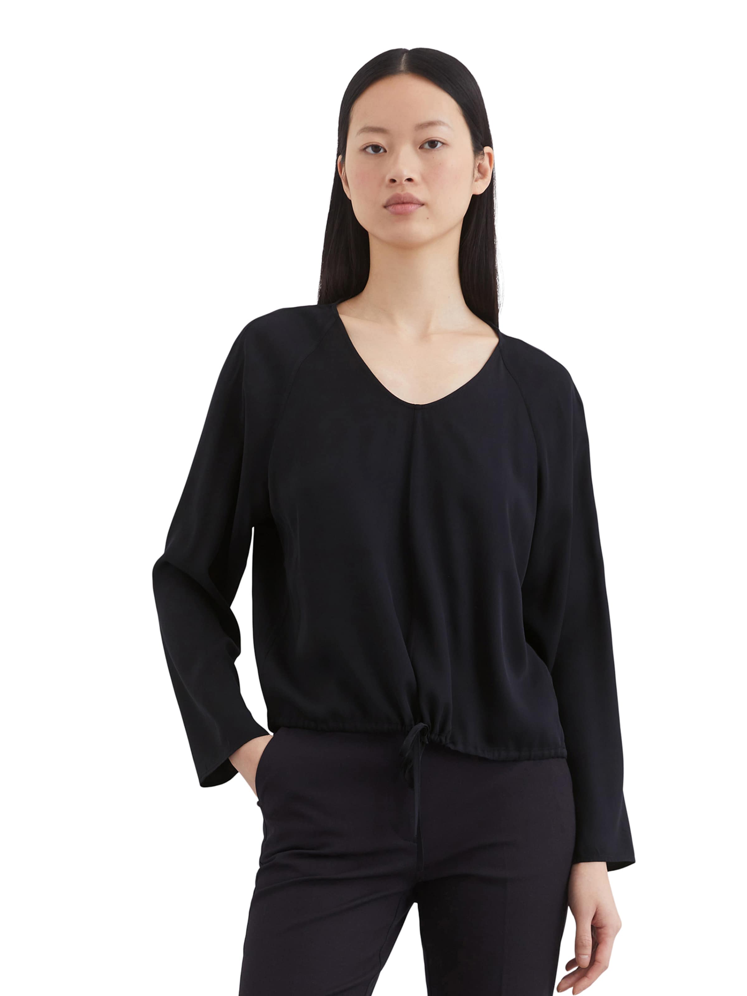 Marc O'Polo Blouse in Zwart: voorkant