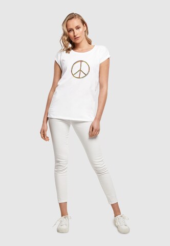 Merchcode Shirt 'Peace' in White