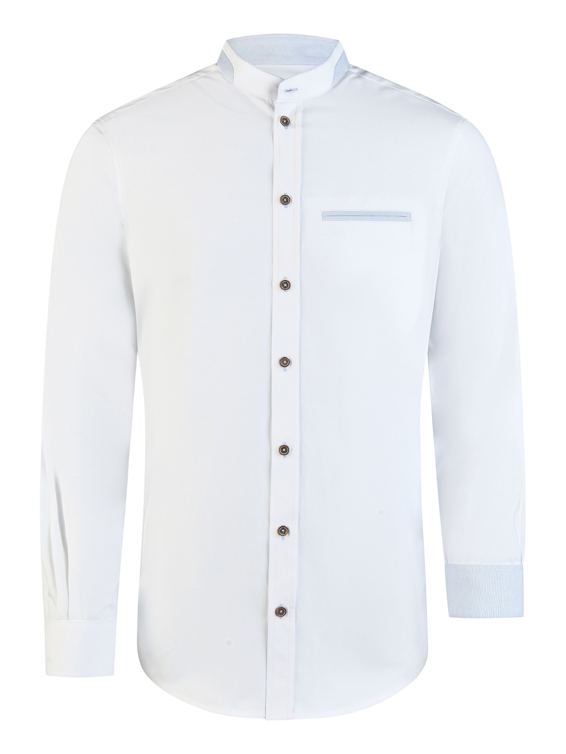 SPIETH & WENSKY Slim fit Klederdracht overhemd 'Haibach' in Wit: voorkant