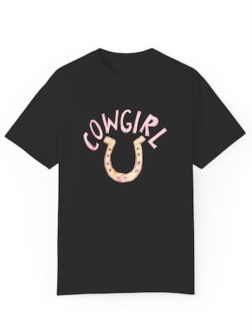 GORHEY Shirt 'Women's Oversized Summer Short-Sleeve T-Shirt, Loose Fit with Print' in Black