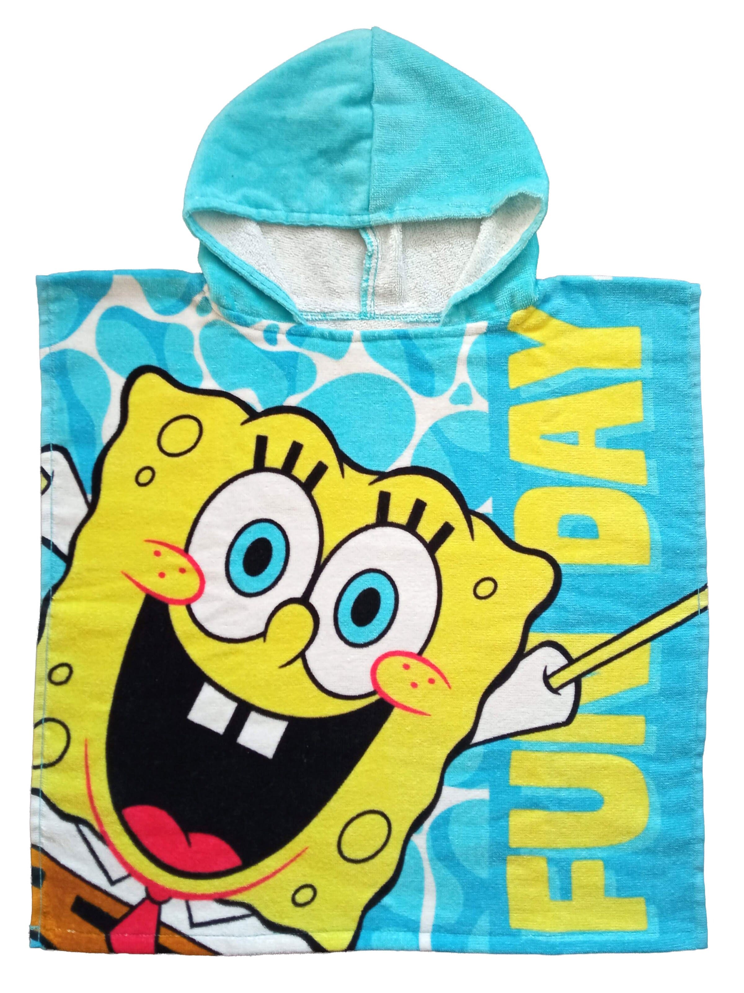 SpongeBob Bathrobe 'FUN DAY' in Blue: front